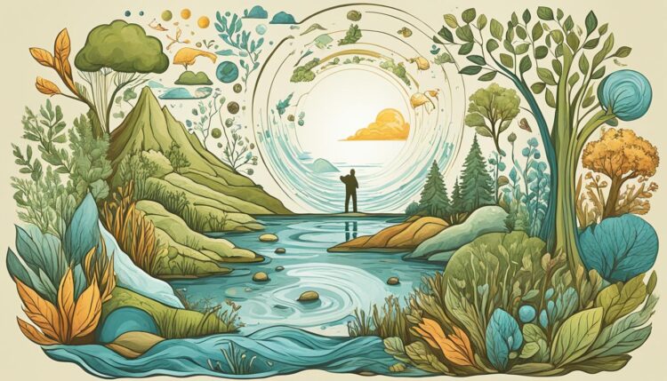 Human ecology examining ecosystem interactions